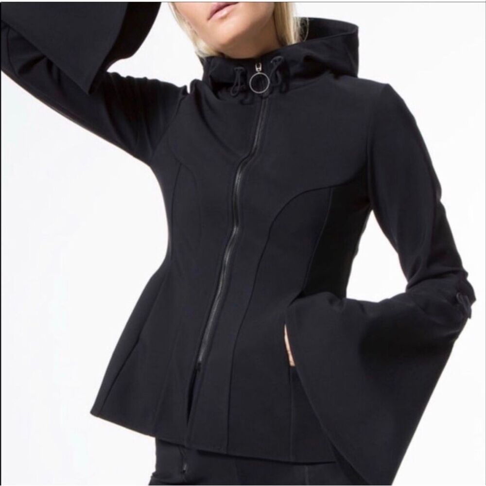 Johnathan Simkhai x Carbon38 Peplum Bell Sleeve Jacket L